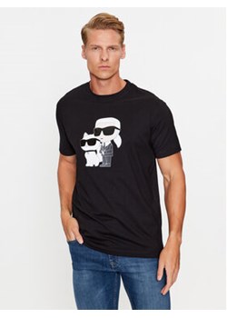 KARL LAGERFELD T-Shirt 755061 534241 Czarny Regular Fit ze sklepu MODIVO w kategorii T-shirty męskie - zdjęcie 168689179