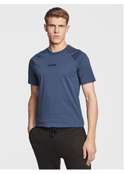 Guess T-Shirt Curt Z3GI00 J1314 Granatowy Slim Fit ze sklepu MODIVO w kategorii T-shirty męskie - zdjęcie 168689465
