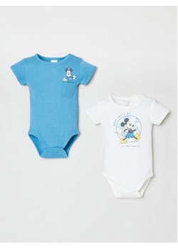 OVS Komplet 2 par body dziecięcych 1760665 Niebieski Regular Fit ze sklepu MODIVO w kategorii Body niemowlęce - zdjęcie 168689518