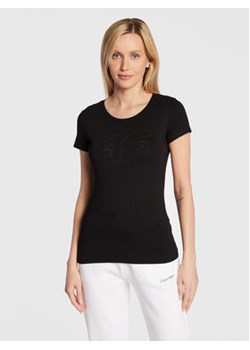 4F T-Shirt H4Z22-TSD353 Czarny Regular Fit ze sklepu MODIVO w kategorii Bluzki damskie - zdjęcie 168689568
