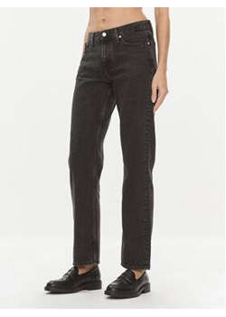 Calvin Klein Jeans Jeansy J20J222434 Czarny Straight Fit ze sklepu MODIVO w kategorii Jeansy damskie - zdjęcie 168689837