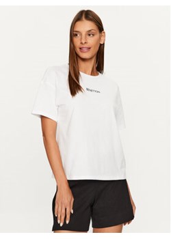 United Colors Of Benetton Koszulka piżamowa 30963M04R Biały Regular Fit ze sklepu MODIVO w kategorii Piżamy damskie - zdjęcie 168690049