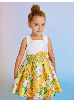 Abel & Lula Sukienka elegancka 5051 Żółty Regular Fit ze sklepu MODIVO w kategorii Sukienki dziewczęce - zdjęcie 168690446