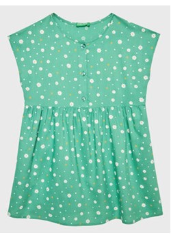 United Colors Of Benetton Sukienka codzienna 4EKJGV00M Zielony Regular Fit ze sklepu MODIVO w kategorii Sukienki dziewczęce - zdjęcie 168690495