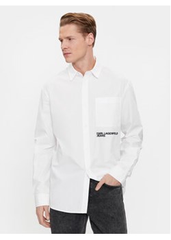 Karl Lagerfeld Jeans Koszula 240D1601 Biały Slim Fit ze sklepu MODIVO w kategorii Koszule męskie - zdjęcie 168690708