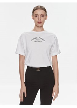 Elisabetta Franchi T-Shirt MA-023-41E2-V130 Biały Regular Fit ze sklepu MODIVO w kategorii Bluzki damskie - zdjęcie 168691176