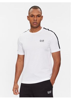 EA7 Emporio Armani T-Shirt 3DPT35 PJ02Z 1100 Biały Regular Fit ze sklepu MODIVO w kategorii T-shirty męskie - zdjęcie 168691246
