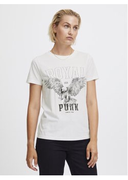 ICHI T-Shirt 20120143 Biały Regular Fit ze sklepu MODIVO w kategorii Bluzki damskie - zdjęcie 168691568