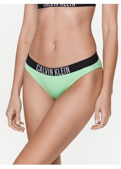 Calvin Klein Swimwear Dół od bikini KW0KW01983 Zielony ze sklepu MODIVO w kategorii Stroje kąpielowe - zdjęcie 168691906
