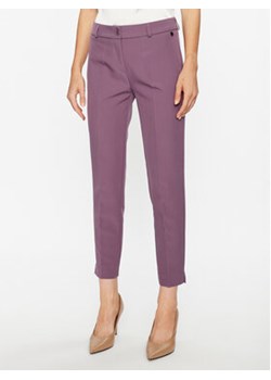 Maryley Spodnie materiałowe 23IB52Z/41SK Fioletowy Regular Fit ze sklepu MODIVO w kategorii Spodnie damskie - zdjęcie 168692025