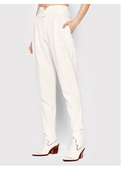 IRO Spodnie materiałowe Yila AQ085 Beżowy Regular Fit ze sklepu MODIVO w kategorii Spodnie damskie - zdjęcie 168692146