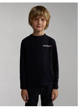 Napapijri Bluzka NP0A4HGQ S Czarny Regular Fit ze sklepu MODIVO w kategorii T-shirty chłopięce - zdjęcie 168692208