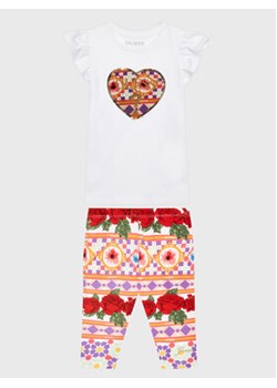 Guess Komplet t-shirt i spodnie K3GG00 K6YW3 Kolorowy Regular Fit ze sklepu MODIVO w kategorii Komplety dziewczęce - zdjęcie 168692249