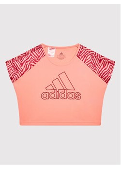 adidas T-Shirt Designed 2 Move Seasonal HC3048 Różowy Regular Fit ze sklepu MODIVO w kategorii Bluzki dziewczęce - zdjęcie 168692438