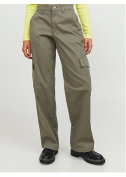 JJXX Spodnie materiałowe 12236946 Zielony Regular Fit ze sklepu MODIVO w kategorii Spodnie damskie - zdjęcie 168692519