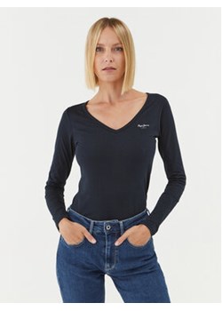 Pepe Jeans Bluzka Corine PL505306 Granatowy Regular Fit ze sklepu MODIVO w kategorii Bluzki damskie - zdjęcie 168692566