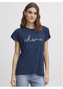 Fransa T-Shirt 20612027 Granatowy Regular Fit ze sklepu MODIVO w kategorii Bluzki damskie - zdjęcie 168692725