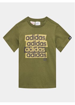 adidas T-Shirt HR8145 Zielony ze sklepu MODIVO w kategorii T-shirty chłopięce - zdjęcie 168692788