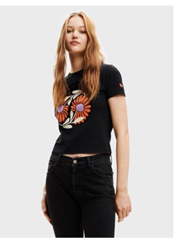 Desigual T-Shirt Elda 22WWTK41 Czarny Regular Fit ze sklepu MODIVO w kategorii Bluzki damskie - zdjęcie 168693266
