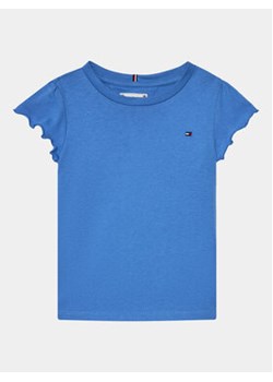 Tommy Hilfiger T-Shirt Essential KG0KG07052 M Niebieski Regular Fit ze sklepu MODIVO w kategorii Bluzki dziewczęce - zdjęcie 168693366