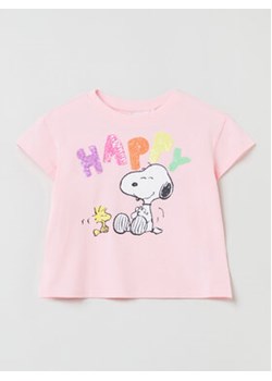 OVS T-Shirt 1759681 Różowy Regular Fit ze sklepu MODIVO w kategorii Bluzki dziewczęce - zdjęcie 168693389
