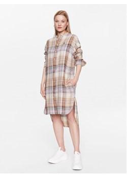 Polo Ralph Lauren Sukienka koszulowa 211906127001 Brązowy Regular Fit ze sklepu MODIVO w kategorii Sukienki - zdjęcie 168693619