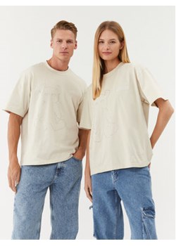 2005 T-Shirt Horned Lucy Beżowy Oversize ze sklepu MODIVO w kategorii Bluzki damskie - zdjęcie 168693858