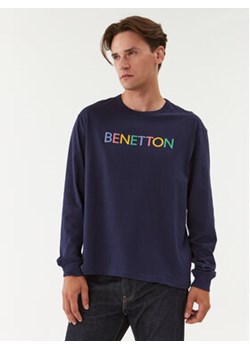 United Colors Of Benetton Longsleeve 3I1XU1034 Granatowy Regular Fit ze sklepu MODIVO w kategorii T-shirty męskie - zdjęcie 168694929