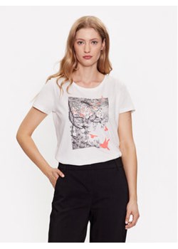 Fransa T-Shirt 20611872 Biały Regular Fit ze sklepu MODIVO w kategorii Bluzki damskie - zdjęcie 168695468