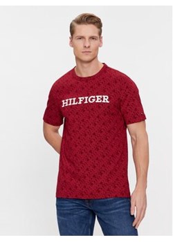 Tommy Hilfiger T-Shirt Monogram MW0MW32600 Czerwony Regular Fit ze sklepu MODIVO w kategorii T-shirty męskie - zdjęcie 168695529