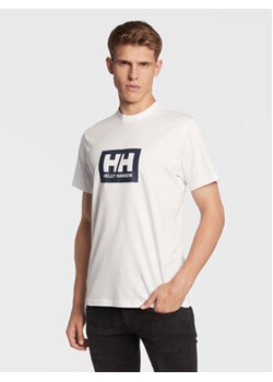 Helly Hansen T-Shirt Box 53285 Biały Regular Fit ze sklepu MODIVO w kategorii T-shirty męskie - zdjęcie 168695646