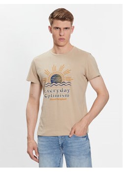 Blend T-Shirt 20715030 Beżowy Regular Fit ze sklepu MODIVO w kategorii T-shirty męskie - zdjęcie 168695716