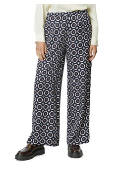 Marc O'Polo Spodnie materiałowe 308 1167 10195 Granatowy Relaxed Fit ze sklepu MODIVO w kategorii Spodnie damskie - zdjęcie 168695787