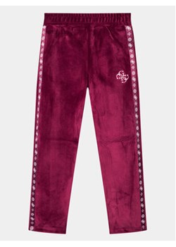 Guess Spodnie dresowe J3BQ12 KBYO0 Bordowy Relaxed Fit ze sklepu MODIVO w kategorii Spodnie dziewczęce - zdjęcie 168695789