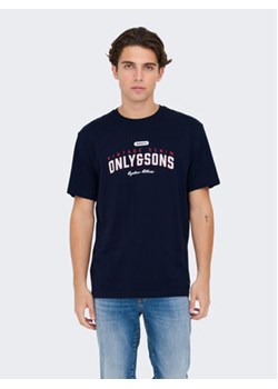 Only & Sons T-Shirt Lenny 22028593 Granatowy Regular Fit ze sklepu MODIVO w kategorii T-shirty męskie - zdjęcie 168696127