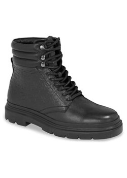 Calvin Klein Trapery Combat Boot Mono HM0HM01211 Czarny ze sklepu MODIVO w kategorii Buty zimowe męskie - zdjęcie 168696416