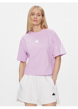 adidas T-Shirt Future Icons 3-Stripes IL3066 Różowy Loose Fit ze sklepu MODIVO w kategorii Bluzki damskie - zdjęcie 168696659