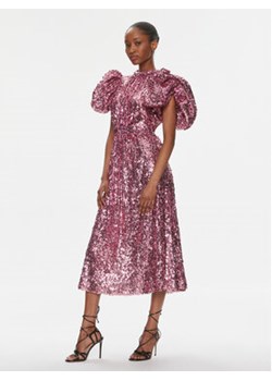 ROTATE Sukienka koktajlowa 1118621099 Różowy Regular Fit ze sklepu MODIVO w kategorii Sukienki - zdjęcie 168696869