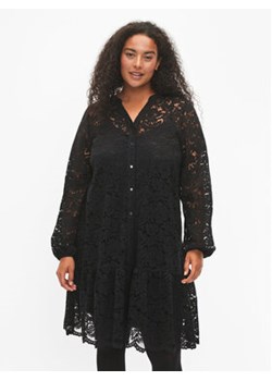Zizzi Sukienka koktajlowa X96086E Czarny Regular Fit ze sklepu MODIVO w kategorii Sukienki - zdjęcie 168697098