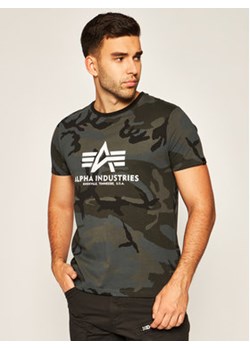 Alpha Industries T-Shirt Basic 100501C Szary Regular Fit ze sklepu MODIVO w kategorii T-shirty męskie - zdjęcie 168697276