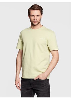Calvin Klein T-Shirt Micro Logo Interlock K10K109894 Zielony Regular Fit ze sklepu MODIVO w kategorii T-shirty męskie - zdjęcie 168697408