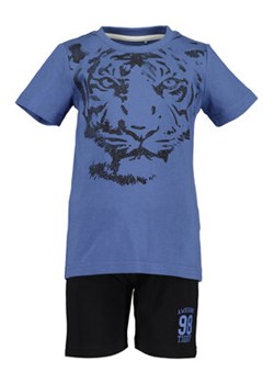 Blue Seven Komplet t-shirt i spodenki 826023 X Niebieski Regular Fit ze sklepu MODIVO w kategorii Komplety chłopięce - zdjęcie 168697507