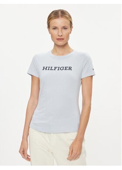Tommy Hilfiger T-Shirt WW0WW38872 Niebieski Slim Fit ze sklepu MODIVO w kategorii Bluzki damskie - zdjęcie 168698399