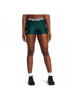 Damskie legginsy krótkie treningowe Under Armour UA HG Shorty - zielone ze sklepu Sportstylestory.com w kategorii Szorty - zdjęcie 168699885