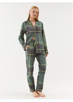 Triumph Piżama Boyfriend PW X Checks 10216554 Zielony Relaxed Fit ze sklepu MODIVO w kategorii Piżamy damskie - zdjęcie 168700907