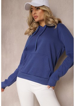 Granatowa Bluza z Kapturem Corbetes ze sklepu Renee odzież w kategorii Bluzy damskie - zdjęcie 168701989
