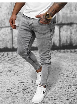Spodnie jeansowe męskie szare OZONEE E/6853/02 ze sklepu ozonee.pl w kategorii Jeansy męskie - zdjęcie 168702455