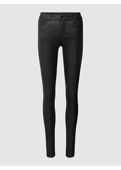Jeansy o kroju skinny fit z imitacji skóry model ‘SEVEN’ ze sklepu Peek&Cloppenburg  w kategorii Jeansy damskie - zdjęcie 168703018