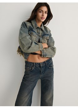 Reserved - Kurtka z efektem dirty wash - indigo jeans ze sklepu Reserved w kategorii Kurtki damskie - zdjęcie 168705237