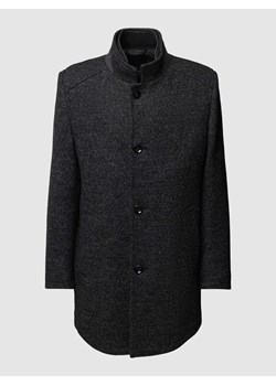 Krótki płaszcz z dodatkiem wełny lana i stójką ze sklepu Peek&Cloppenburg  w kategorii Płaszcze męskie - zdjęcie 168712175
